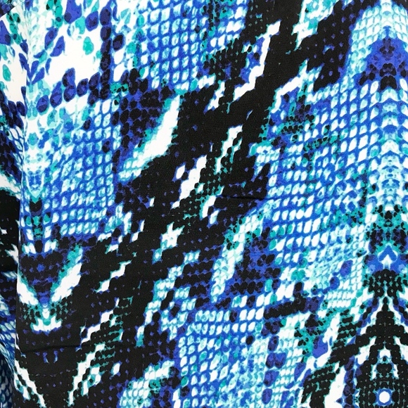 Joe Fresh Snakeskin Print Button Front Blouse - Picture 5 of 6